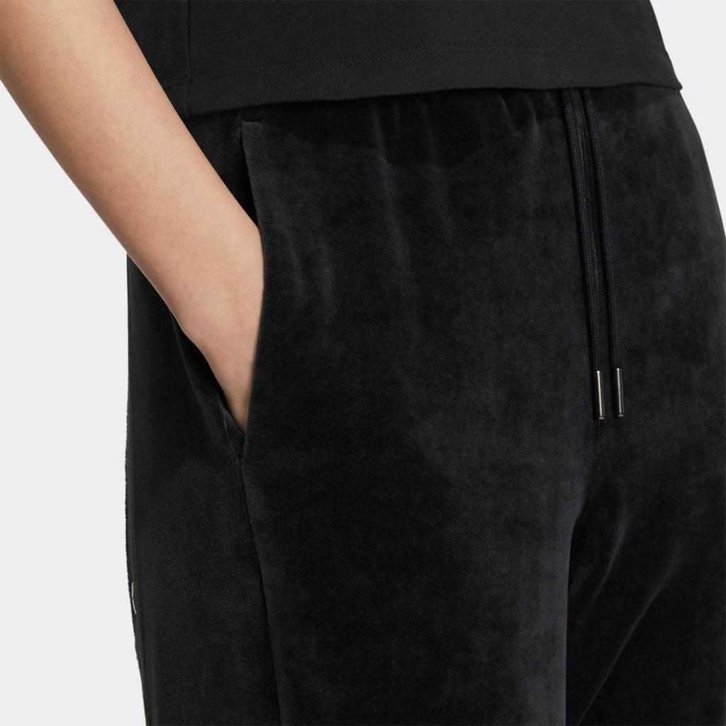 adidas Originals Adibreak Pant Women Black Snap Button Brand Logo Print Bottoms IC8127