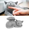 Pet Memorial Statue Resin Sleeping Pet Angel Garden Sculpture For Pet Memorial Gravestone Ornament Angel Cat