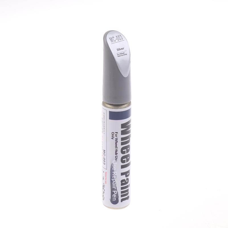 

12Ml Aluminum Alloy Wheel Hub Renovation Paint Brush Wheel Spray Hub Repair Silver Automobile Hub Car Wheel Scratch Touch-Up Pen срібний