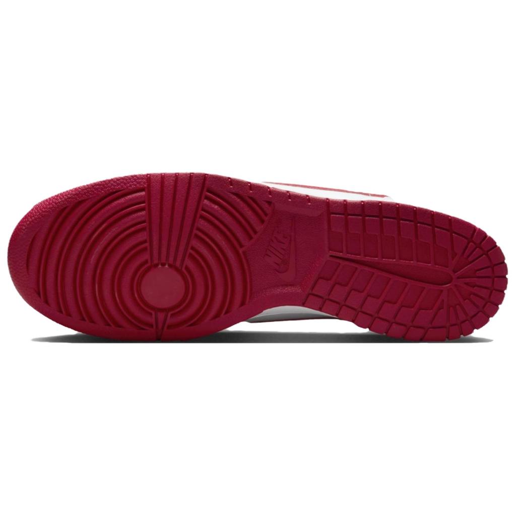 Nike Big White Rainbow Daiwa Scarlet Leather Low top Skateboard Shoes Men's Red White 355152-150(Team861-)