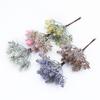 6Pieces Artificial Plants Decorative Flowers Wreaths Christmas Tree Vases for Home Decor Wedding Brooch Diy Fake Plastic Flower