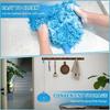 Long Handled Extendable Feather Duster Aluminum Alloy Splicing Rings Shape Ceiling Fan Duster Reusable Dust Locking