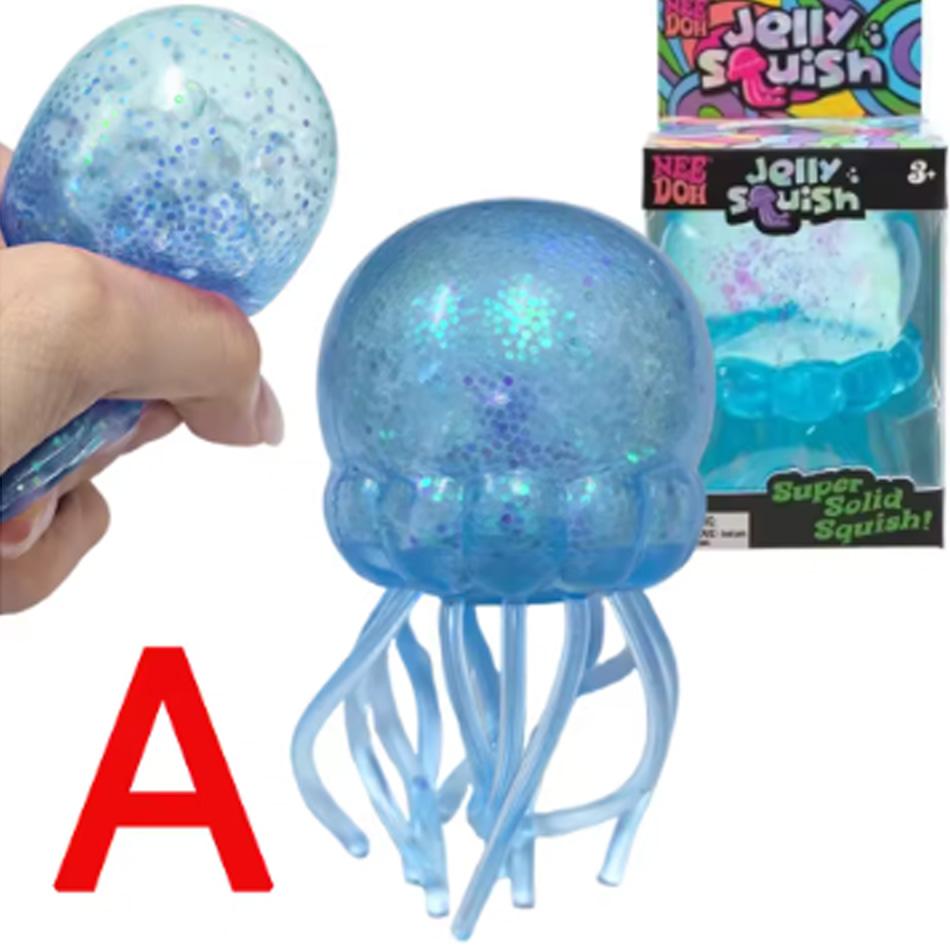 Nieuwe Fuzz Bal Kwallen Squishy Blind Box Willekeurige Kleur Zacht Stressverlichtend Speelgoed Schattig Ontspannend Knijp Sensorisch Speelgoed