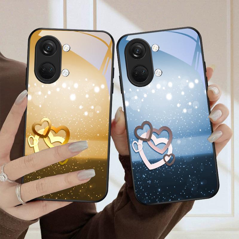 Warm and romantic love For OnePlus Nord CE 2T 2 3 Lite N20 N30 6T 7 7T 8 8T 9 10 Pro 11R 12R 13R Ace 2V 5 Pro Glass Phone Case
