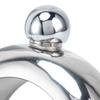 Mirror Polished Hip Flask Silver Stainless Steel Liquor Flask Glitter Bracelet Flask  Gift