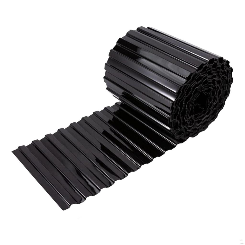 Corrugated Metal Garden Edging Black Border for DIY Flower Bed Driveway