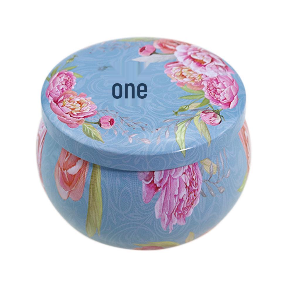 2.2 Oz Tea Pear Paste Candy Tin Gift Box with Candle Can Storage