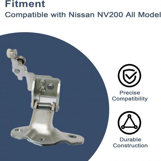 FZJDSD Left Side Power Sliding Door Roller Middle Hinge 1PC 82411-JX00A Compatible with Nissan NV200 All Model Power Slide Door Roller Assembly
