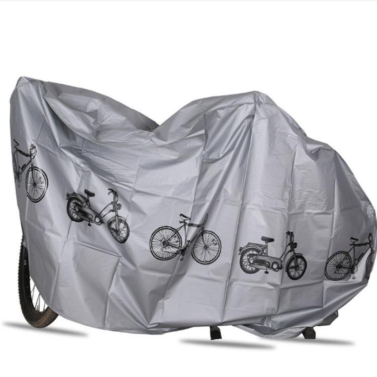 Silberne Wasserdichte Fahrradabdeckung mit Illustrationen und Sonnenschutz