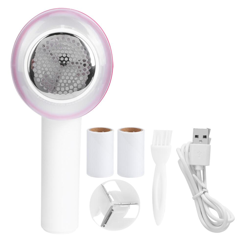 Fabric Shaver Rechargeable Lint Remover with Three Leaf Whirlwind Blades Efficient Clothes Shaver for Sweaters Furniture Portable Hair and Lint Remove