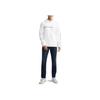 Calvin Klein Hooded Printed Fleece Pullover Long Sleeve Sweatshirt Men sweatshirts White 40KC420