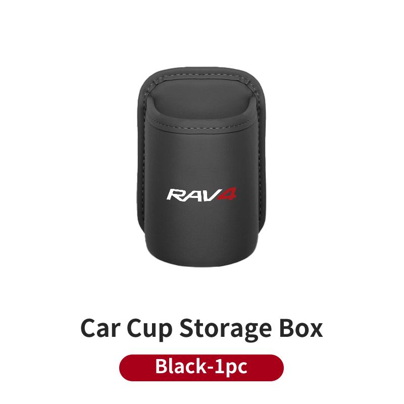 

Leather Car Door Cup Holder Drink Storage Seat Back Organizer Bin For Toyota RAV4 Corolla Yaris Camry Prius Hilux Key Accessory