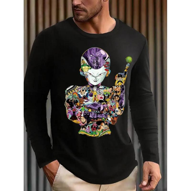 

Dragon Long Relaxed Fit Long Sleeve T-Shirt, 100% Polyester, Solid Charcoal, Breathable & Versatile XXL чёрный