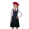 Anime-Film Roald Dahl Matilda das Musical Kleid Cosplay Kostüm für Mädchen JK Uniform Hosenträgerrock Hut Krawatte Brosche für Party Karneval Halloween