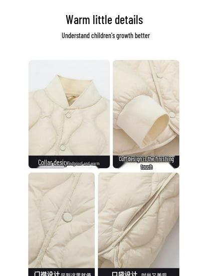 Kids' Lightweight Down Jacket - Unisex Winter Coat for Boys & Girls