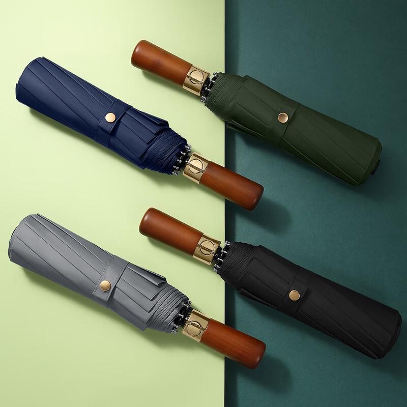 MAYDU Automatic 10-Rib Windproof Business Foldable Umbrella