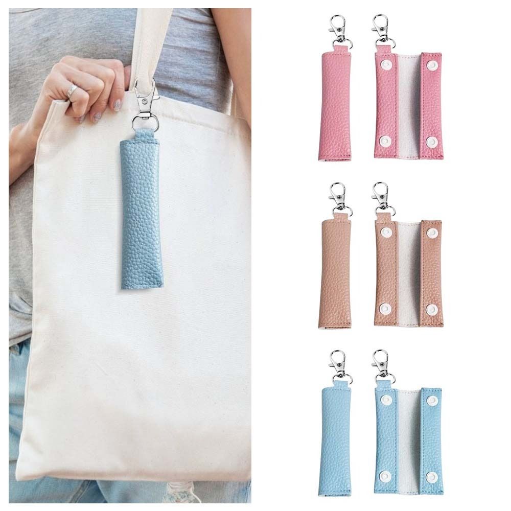 Car Key Ring PU Leather Pendant Headphone Cable Mini Storage Bag Coin Purse Keychain  Female