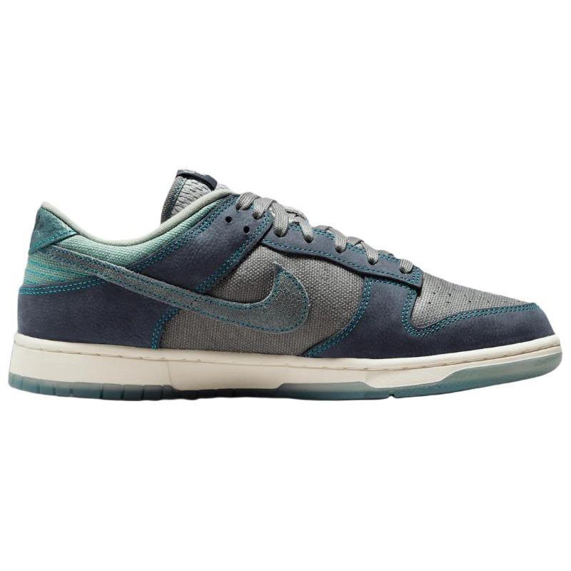 Nike Herren Dunk Retro SE Low Top Skate-Schuhe Grau Blau IH1942-002