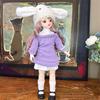 1 Set 1/6 SD 30cm Bjd Doll with Clothes Attractive Eyes Makeup Ball Joint Doll  Birthday Gift