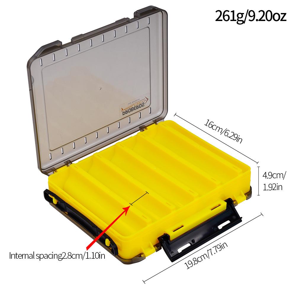 Doppelseitige Sub Box Tragbare Doppelschicht Angelausrüstung PP Box Köder Zubehör Aufbewahrungsbox Mino Bleistift Gefälschte Köder Sub Box