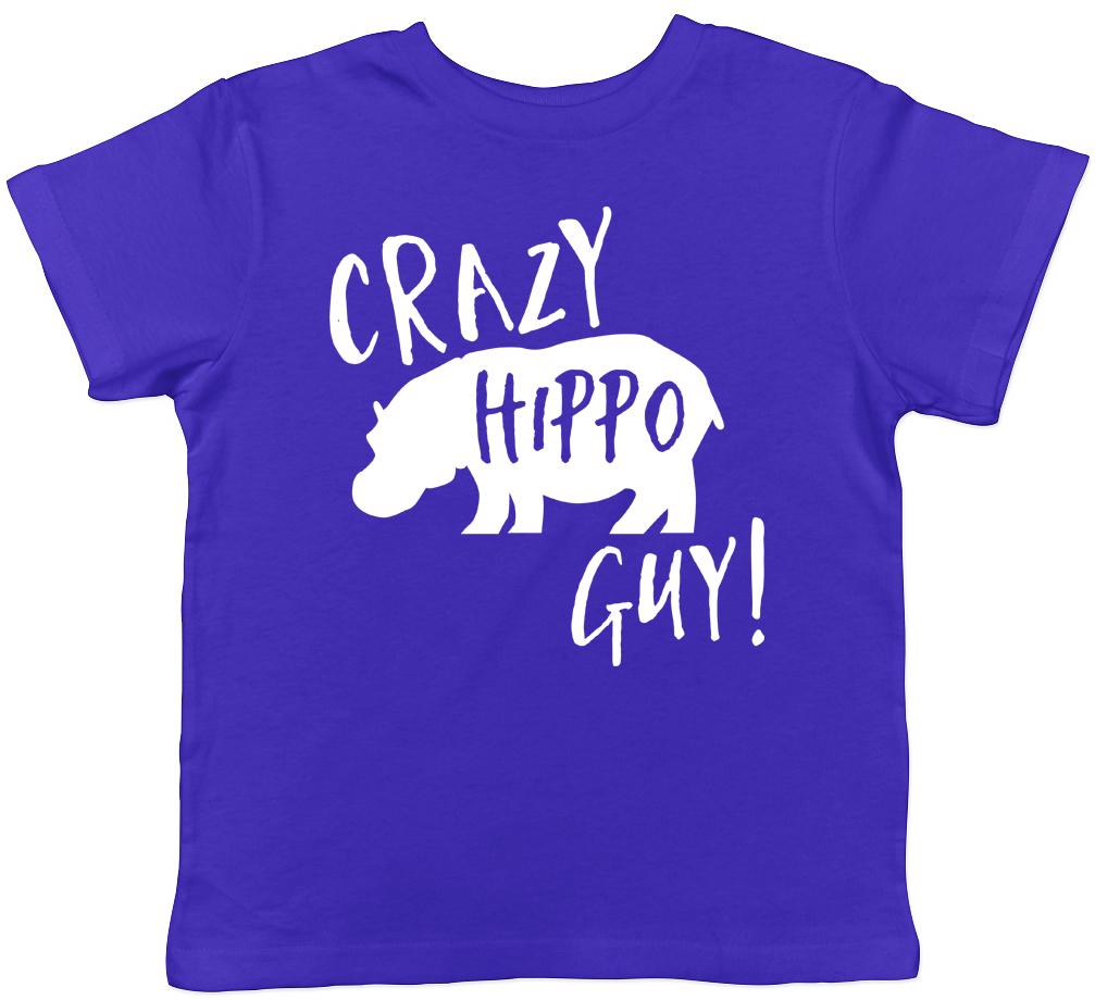 Crazy Hippo Guy Childrens Kids T-Shirt 150