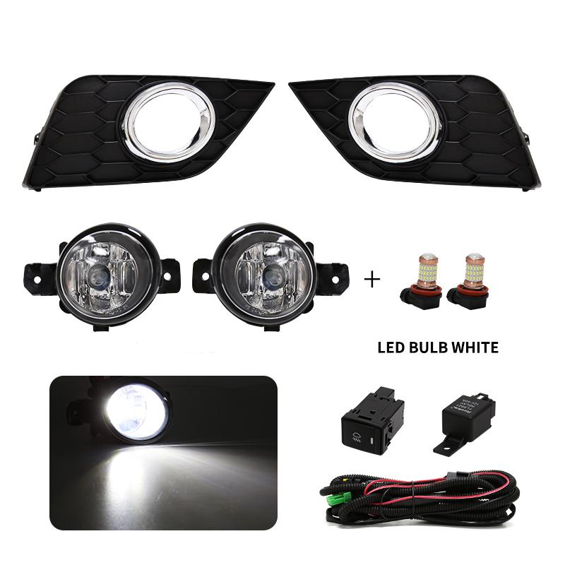 for Nissan Sentra Sylphy 2016 2017 2018 LED Fog Light Car DRL Daytime Running Lamp Bumper Driving Switch Relay Car Accessories