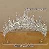 1pc Luxury Jewelry Hair Accessories Exquisite Rhinestone Tiaras for Party Weddings Photography Props Perfect Gift Women's Crown