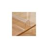 Godamiu Transparent Tablecloth 100x100cm 15mm Vinyl Sheet Desk Mat Table Protection Thick PVC