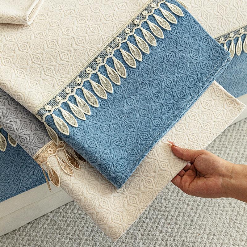 Leather Sofa Cushion Cover Is Universal In All Seasons  New Simple Chenille Non-Slip Concubine Sofa Towel Cloth Seat Cushion