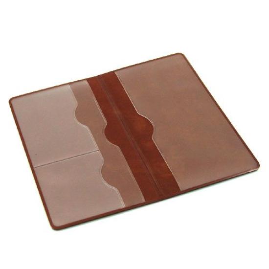Magnetically Shielded Bankbook Case (Suede Leather) Camel