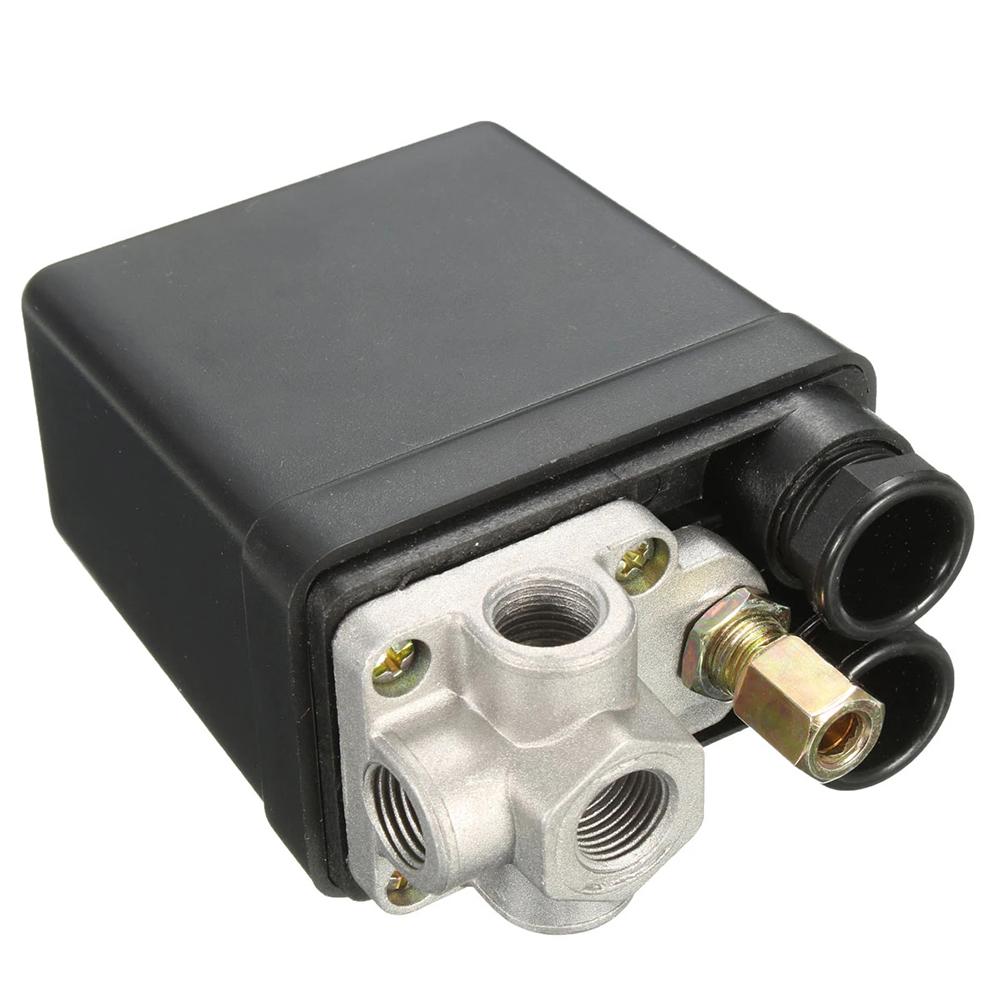 Pump Air Compressor 1 4    20A 240V Pressure Switch Control Pressure Switch Valve With Gauge 90-120 PSI Adjustable