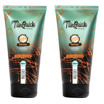 Mazzaci TanQuick Natural Self-Tanning Lotion X2