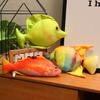 Kreative Simulation Meeresfisch bunter Feenfisch Puppe Plüschtier Fischpuppe Heimkissen Kissenpuppe