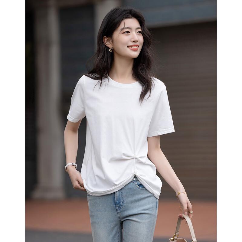 Demana Women s Metallic Floral Lace T-Shirt XL