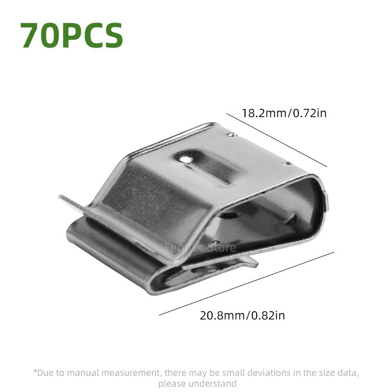 Solar Panel Cable Clips Stainless Steel PV Wire Clip Fixing Clamps 40/50/70/100PCS for PV Module Wire Accommodates 2 Wires