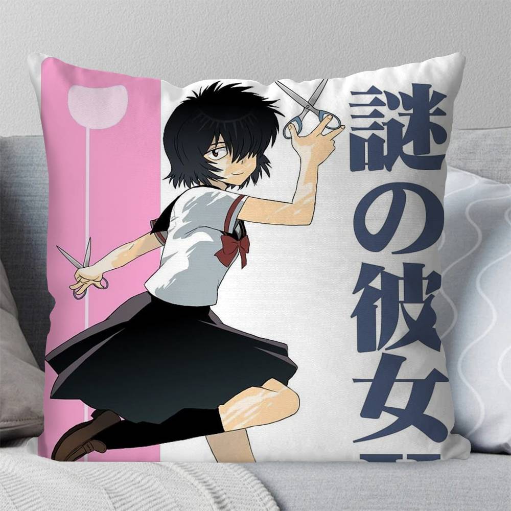 Mysterious Girlfriend X Urabe Mikoto Anime Pillow Case Fashion Square Pillowcase Bedroom Sofa Room Ins Decoration Leisure