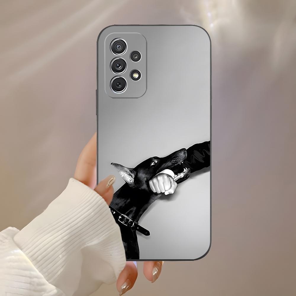 

Animal Doberman Dog Phone Case For Samsung S24 Ultra S22 S23 S20 Fe S21 Plus Galaxy A54 A34 A24 A53 M54 Note 20 Back Cover samsung s20ultra