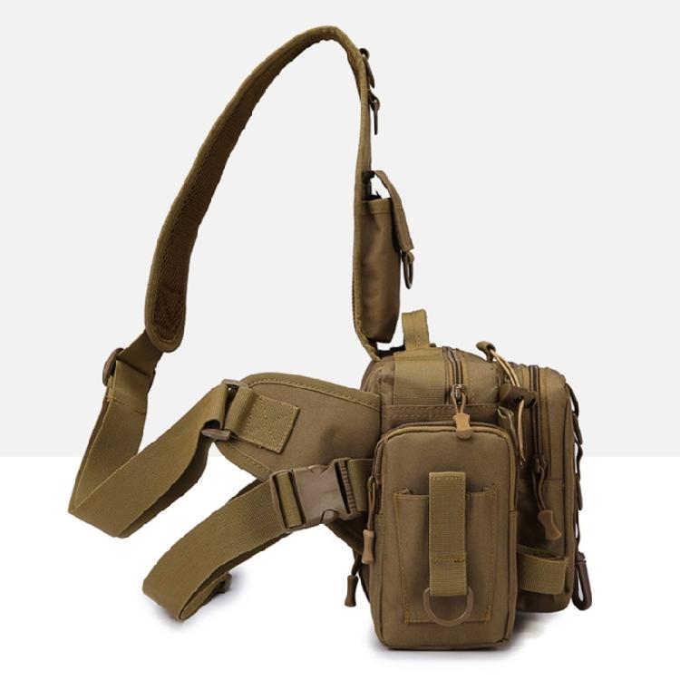 Splashproof Fishing Gear Storage Bag Fishing Tackle Backpack for Fishing Hiking Shoulder Pack Fanny Pack Nylon Bag