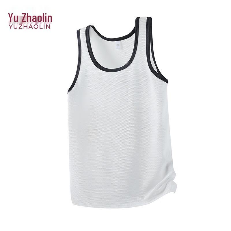 YUZHAOLIN Men s Ice Silk Quick-Dry U-Neck Mesh Vest 2XL
