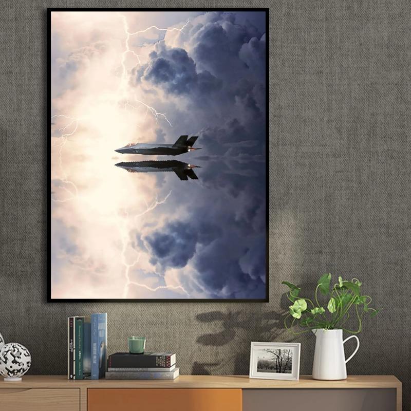 F22 Rapter F35 Lightning SR 71 Military Canvas Paintings Print Aesthetics Posters for Living Room Art Home Wall Decor