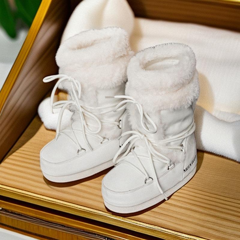 Super Fire Thick-soled Inner Height-increasing Snow Boots for Women's 2025 Winter Thickened Warm and Non-slip Large Northeast Waterproof Cotton Boots