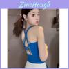Sexy Cross Back Camisole Top With Chest Padding For Summer Fashion