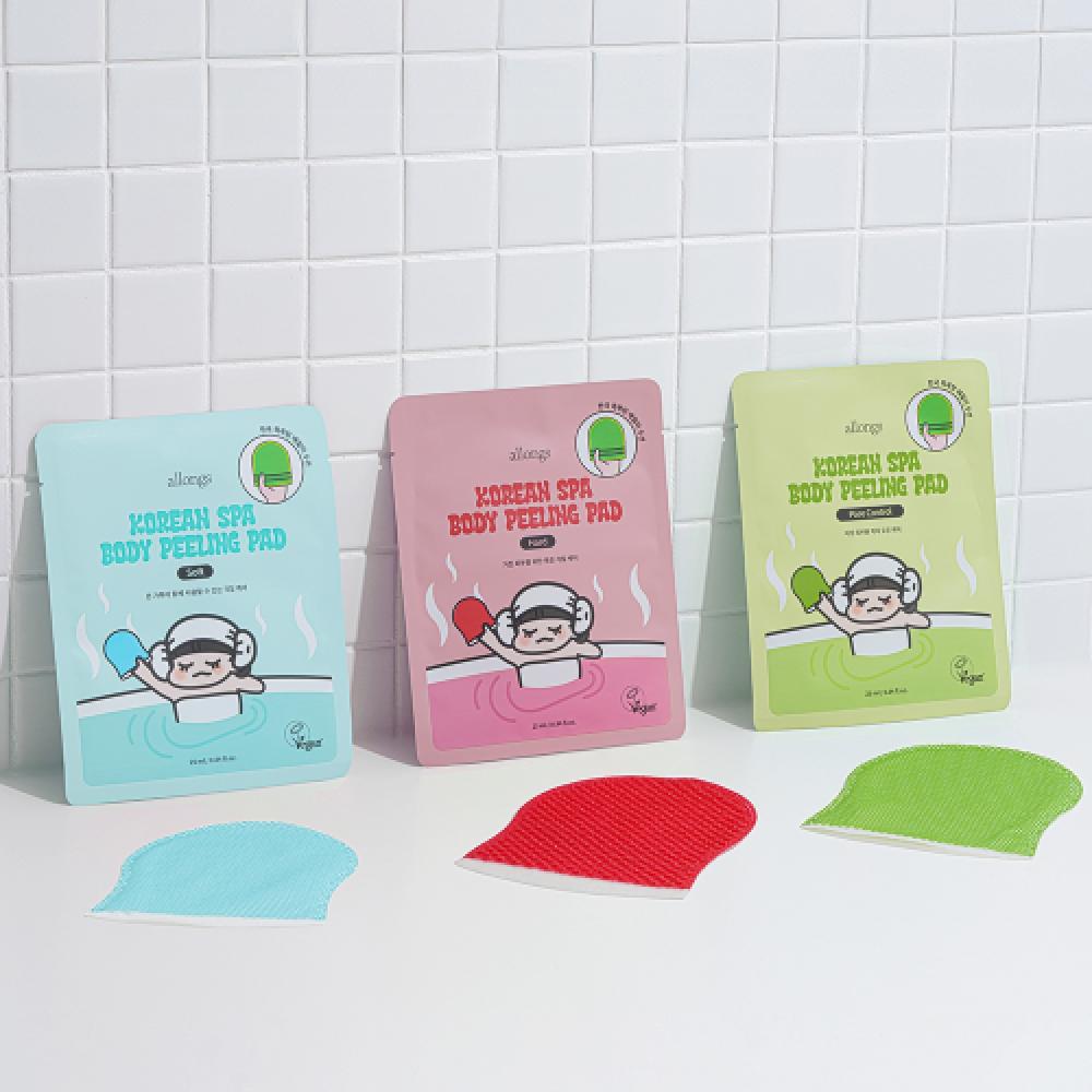 Allongs Korean Spa Body Peeling Pad 3 Choice 1  Soft Hard Pore Control  25ml