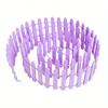 1Pc Mini Fence, Garden and Bonsai Decoration Fairy Tale Garden Fence Wooden Decoration, Handicraftproject Mini Picket Fence