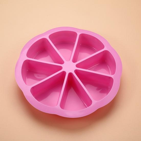 2/3 Stuks 8-Caviteit Siliconen Cakevorm Anti-aanbak Voedselkwaliteit Driehoekige Cakepunten Bakvorm DIY Keuken Maïsbrood Pizza Muffins Bakgereedschap