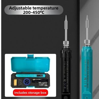 Digital Display USB Soldering Iron Constant Temperature Fast Heating Wireless Electric Iron Solder 200-450℃ Range