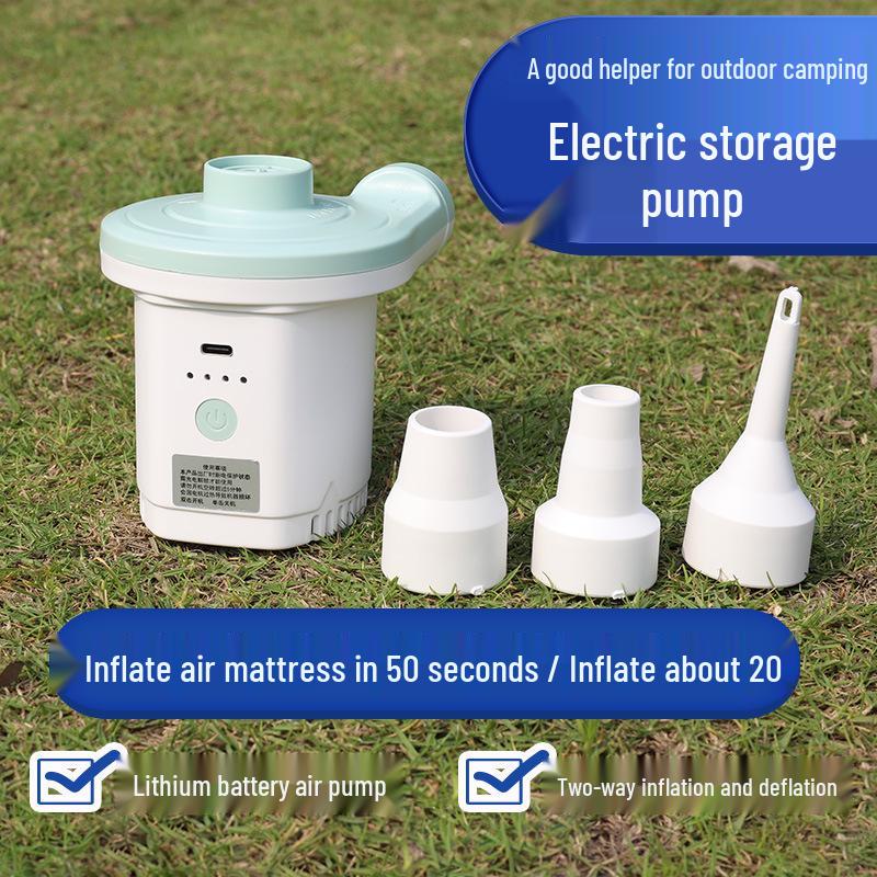 Multi-Functional Electric Inflator Pump for Air Mattresses, Swim Rings, and Camping Gear