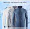 Men's Quick-Dry Ice Silk Sun Protection Jacket - Summer Lightweight Stand Collar Sports Top