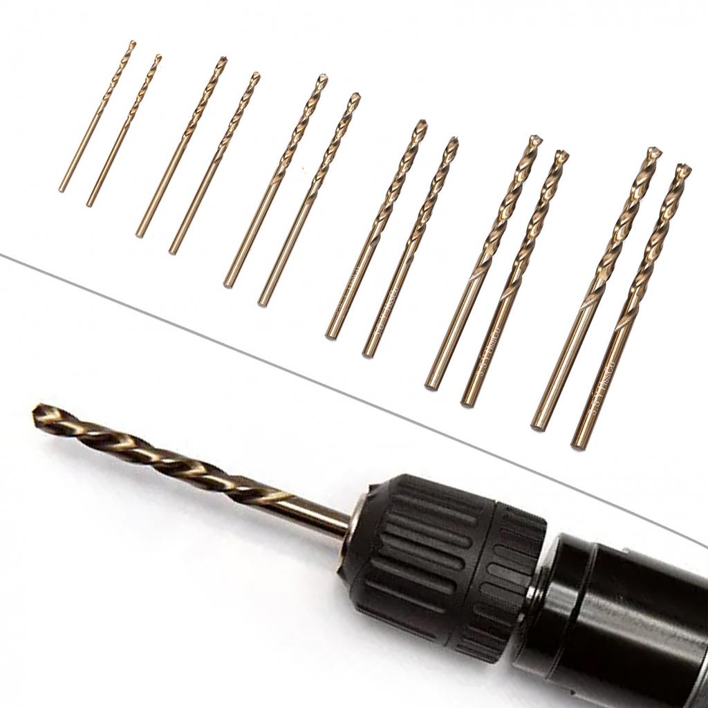 12pcs HSS  for M35  for Cobalt Drill Bit 1-3.5mm for Stainless Steel wood Hole Cutter