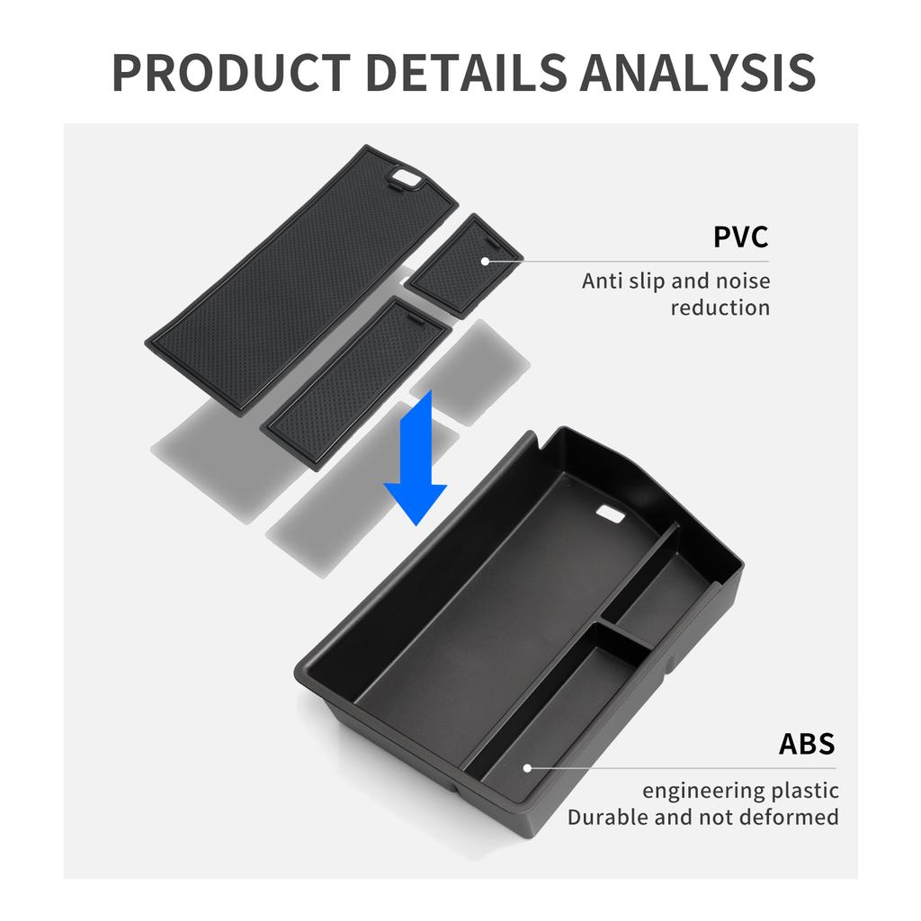 Pentru Hyundai Sonata 2025 N-line Consola centrală Cotiera Cutie de depozitare Tavă Cârmă stânga Organizator Accesorii Aranjare